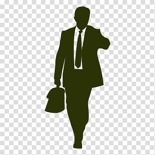 Silhouette, businessman transparent background PNG clipart
