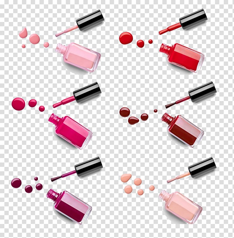 assorted-color nail polishes, Nail polish Cosmetics, Nail Polish transparent background PNG clipart