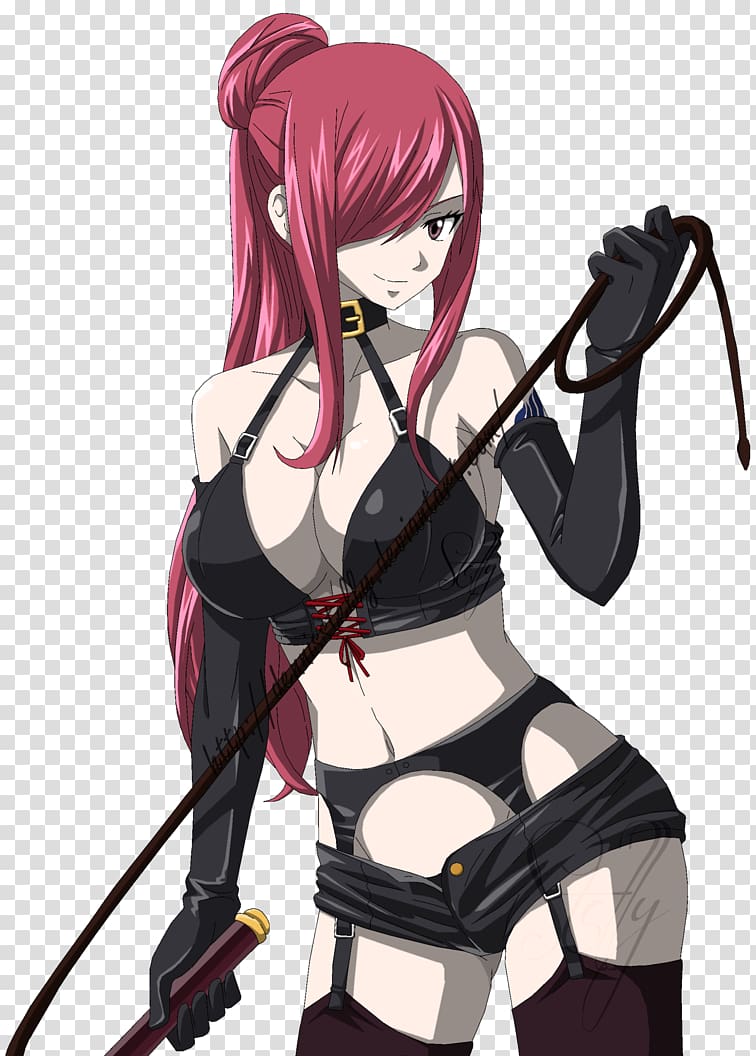 female anime character , Erza Scarlet Fairy Tail Manga Juvia Lockser Anime, GIRL SEXY transparent background PNG clipart
