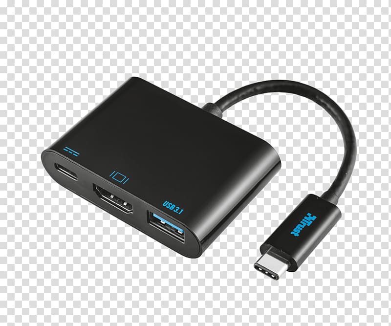 USB-C Adapter USB 3.0 Computer port, USB transparent background PNG clipart