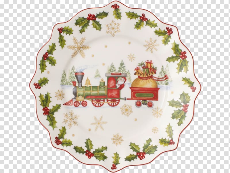 Villeroy & Boch Christmas Porcelain Plate Bomboniere, christmas transparent background PNG clipart