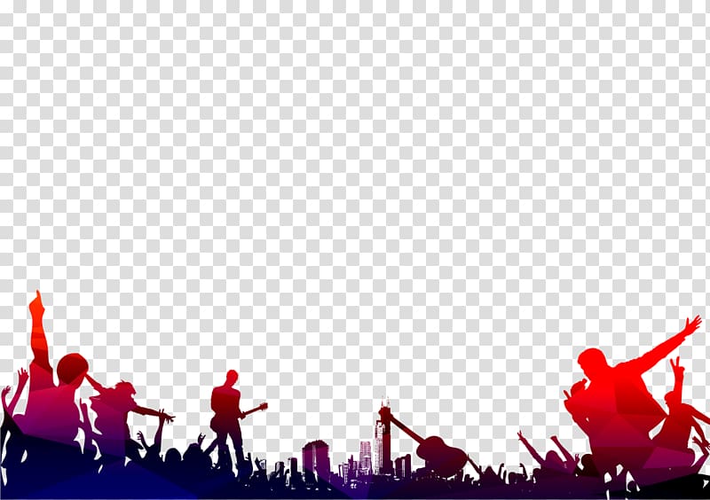 silhouette of band group illustration, Singing Silhouette , music transparent background PNG clipart
