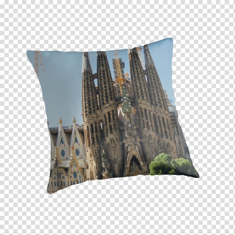 Sagrada Família Cushion Throw Pillows, Sagrada Familia transparent background PNG clipart