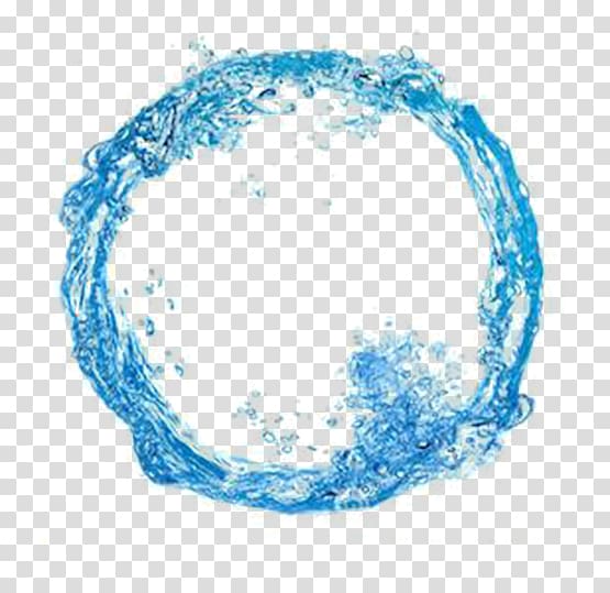 round water art, Blue Lagoon Water Information, Blue flame ring transparent background PNG clipart