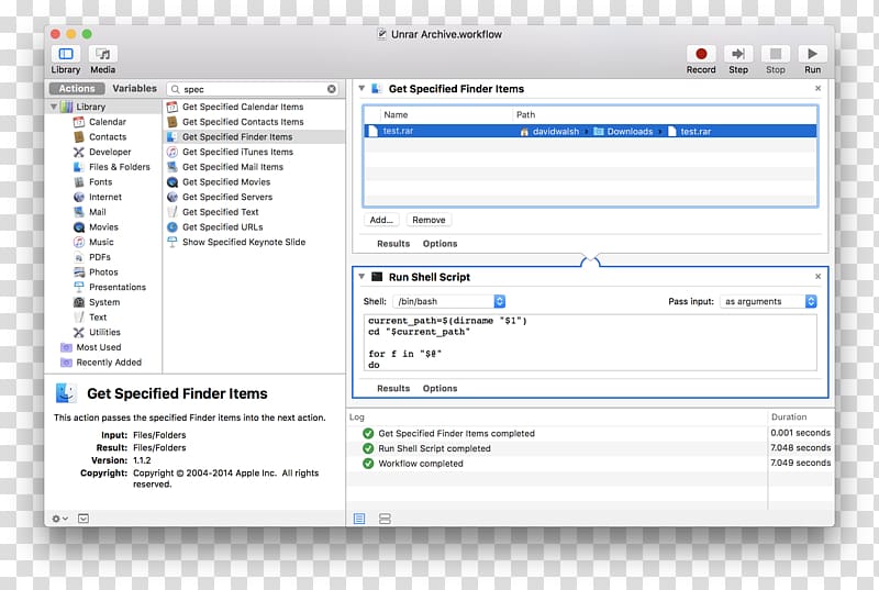 Macintosh Automator Application software TextEdit macOS, debugging transparent background PNG clipart