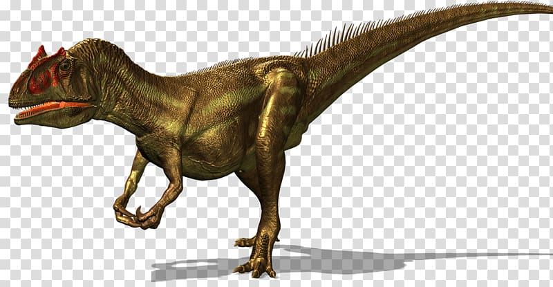 Allosaurus Tyrannosaurus Giganotosaurus Velociraptor Spinosaurus, ferocious tiger transparent background PNG clipart