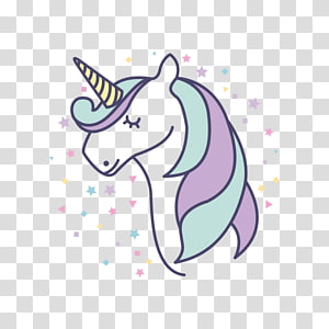 White and multicolored unicorn illustration, Unicorn Horse Drawing ...