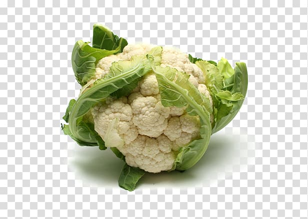 Cruciferous vegetables Cauliflower Turnip, White broccoli transparent background PNG clipart