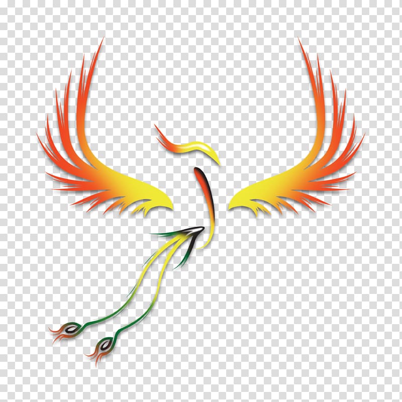 Fenghuang Phoenix Beak Yin and yang , Male Female shadow transparent background PNG clipart