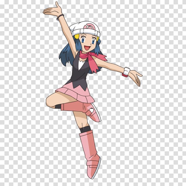 transparent Png Of Dawn And Ash - Anime Pokemon Diamond And Pearl