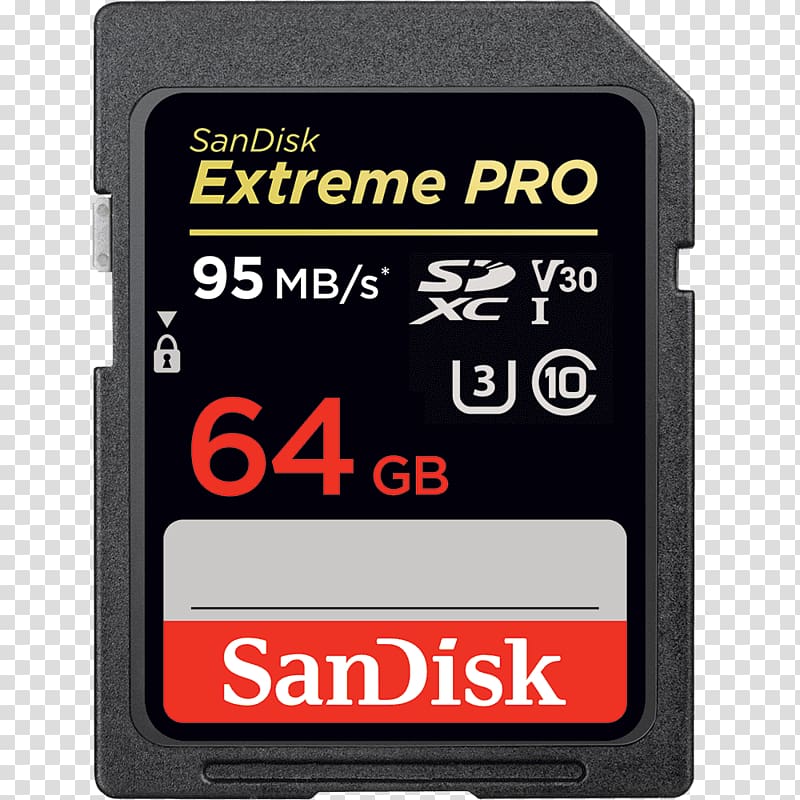 Secure Digital SDHC SanDisk SDXC Flash Memory Cards, flashdisk transparent background PNG clipart
