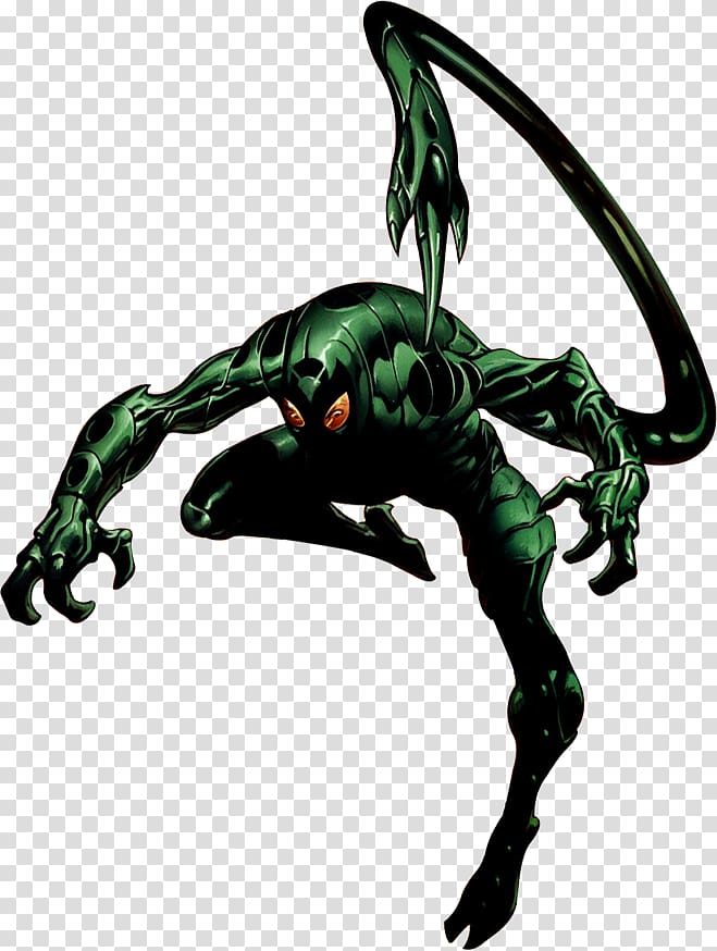 Mac Gargan Spider-Man Venom Scorpion Marvel Comics, scorpions transparent background PNG clipart