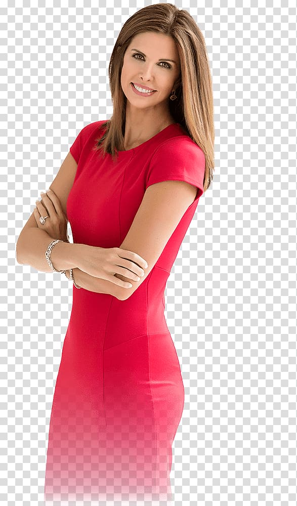 Anjana Om Kashyap News presenter Journalist Dress, red dress transparent background PNG clipart