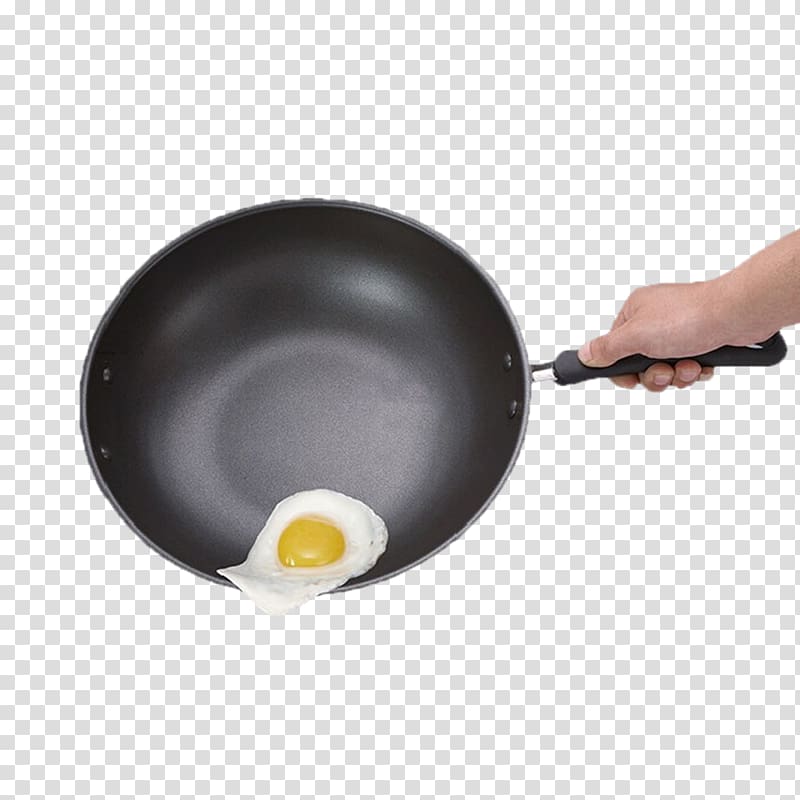 Frying pan Wok Non-stick surface Tableware Cookware and bakeware, Colorful and easy to clean non-stick frying pan transparent background PNG clipart