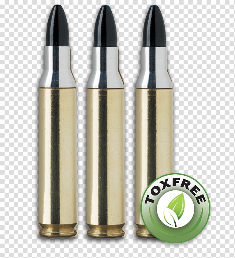 Wax bullet Ammunition 5.56×45mm NATO Cartridge, ammunition transparent background PNG clipart