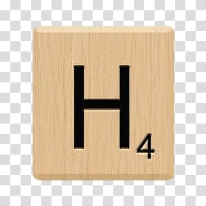 H4 scrabble tile, Scrabble Tile H transparent background PNG clipart