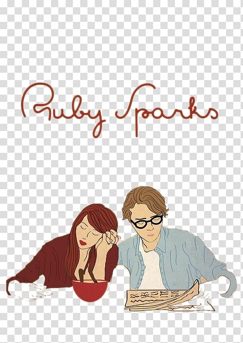 Jonathan Dayton and Valerie Faris Film director Manic Pixie Dream Girl Indie film, Illustration, Couple transparent background PNG clipart