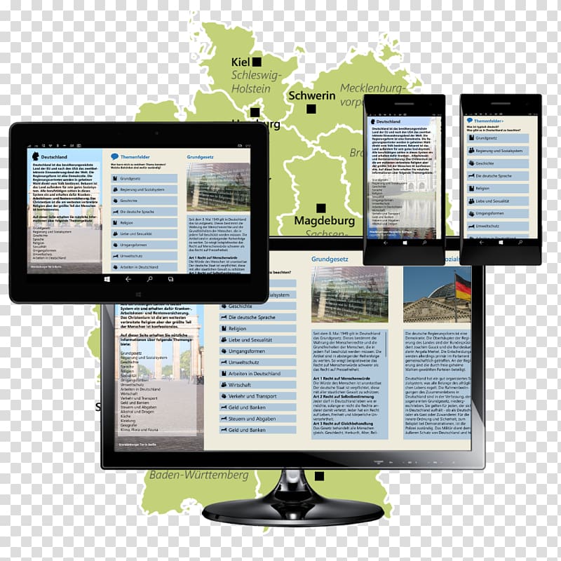 Information technology Computer Software Computer Monitors Germany, conceptual map transparent background PNG clipart