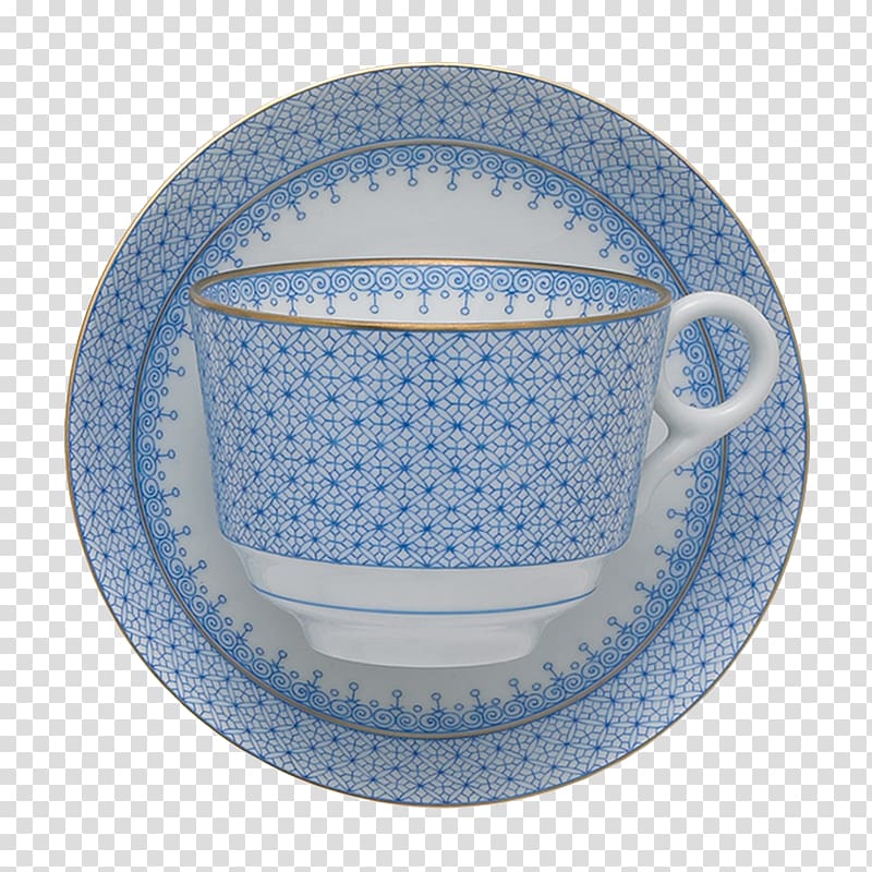 Plate Saucer Mottahedeh & Company Cornflower blue Teacup, Plate transparent background PNG clipart