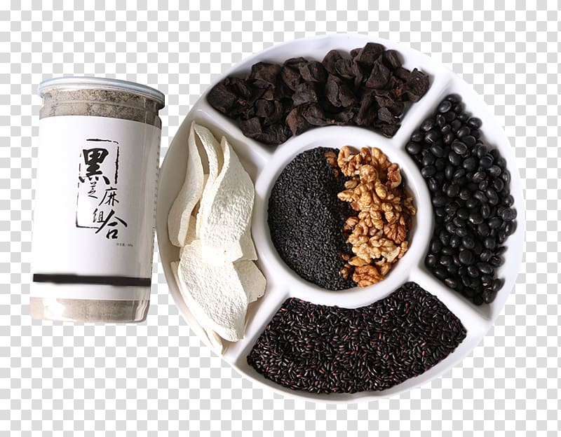 Black sesame soup Breakfast cereal Sugar, Sugar-free hair meal transparent background PNG clipart