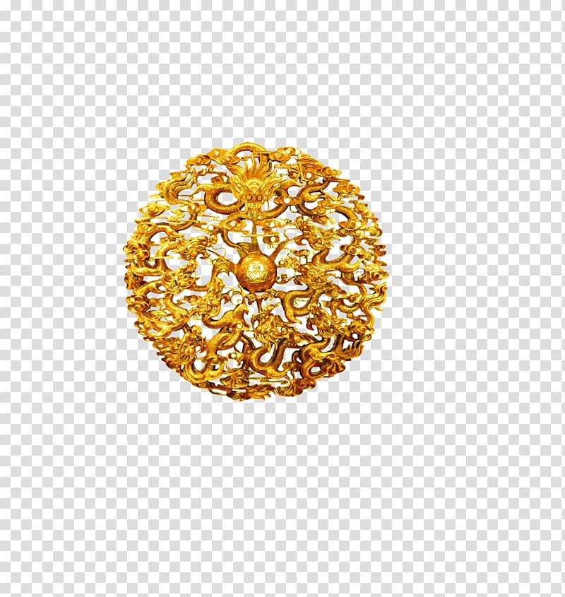 China Chinese dragon Pattern, Golden Dragon material transparent background PNG clipart