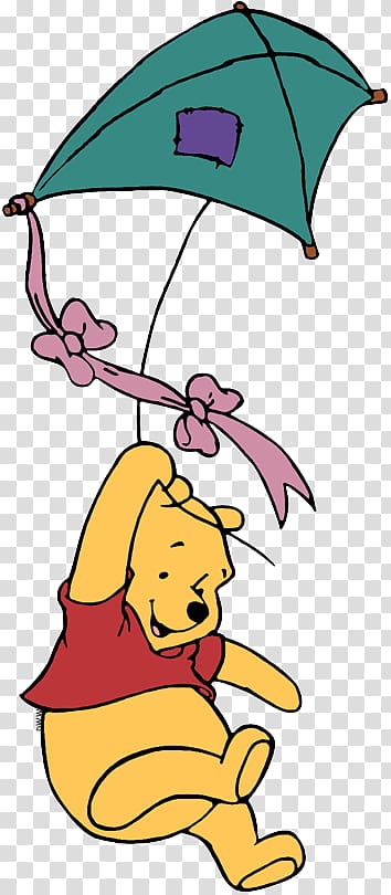 Winnie-the-Pooh Kite Mickey Mouse , flying kite transparent background PNG clipart