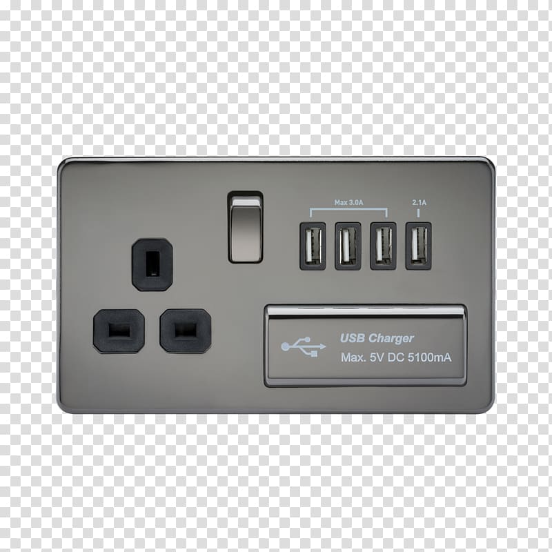 Battery charger AC power plugs and sockets Network socket Electrical Switches USB, USB transparent background PNG clipart