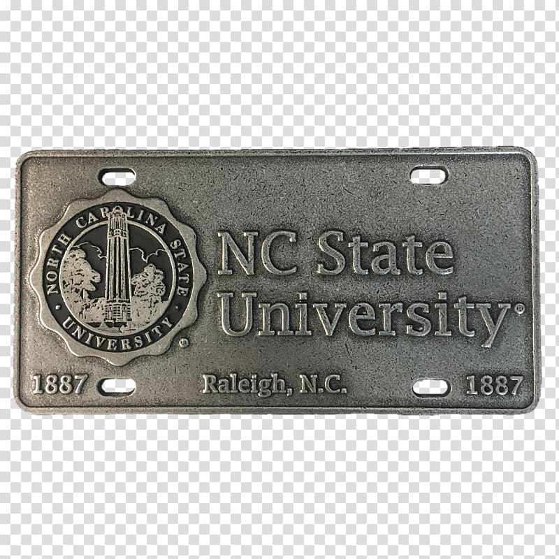 North Carolina State University University of North Carolina at Chapel Hill NC State Wolfpack men\'s basketball NC State Wolfpack football College, number plate transparent background PNG clipart