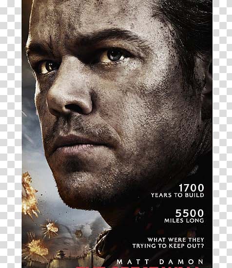 Matt Damon The Great Wall Great Wall of China Adventure Film, Ancient WALL transparent background PNG clipart