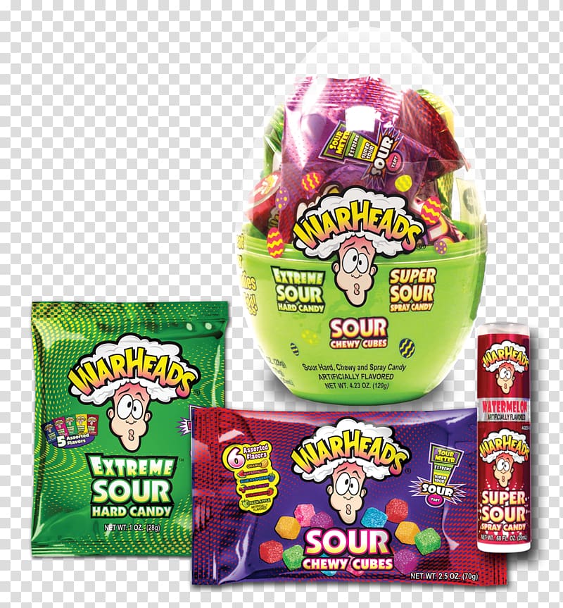 Warheads Sour Flavor, Sour candy transparent background PNG clipart