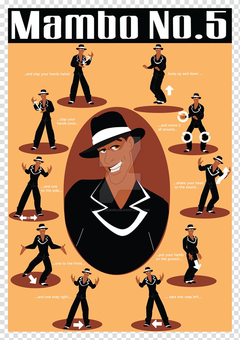 Mambo No. 5 Dance Drawing Art, mambo transparent background PNG clipart