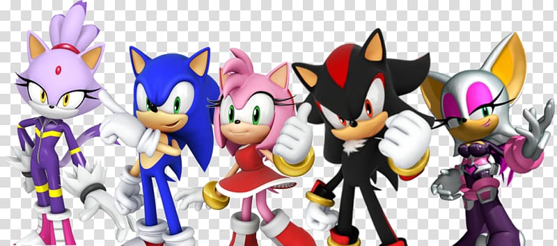 Shadow the Hedgehog Amy Rose Rouge the Bat Sonic Chaos Sonic the Hedgehog, shadow sonic amy transparent background PNG clipart