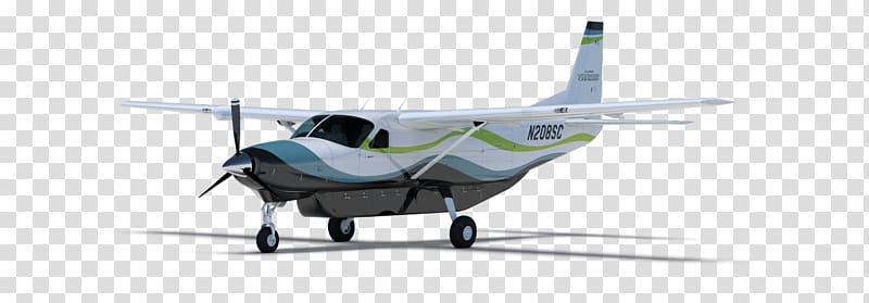Propeller Cessna 208 Caravan Airplane Aircraft Alenia C-27J Spartan, Singlecylinder Engine transparent background PNG clipart