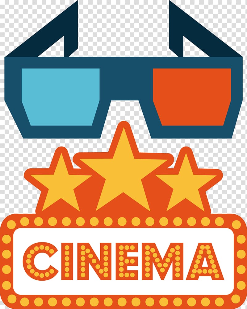 Cartoon Cinema logo transparent background PNG clipart