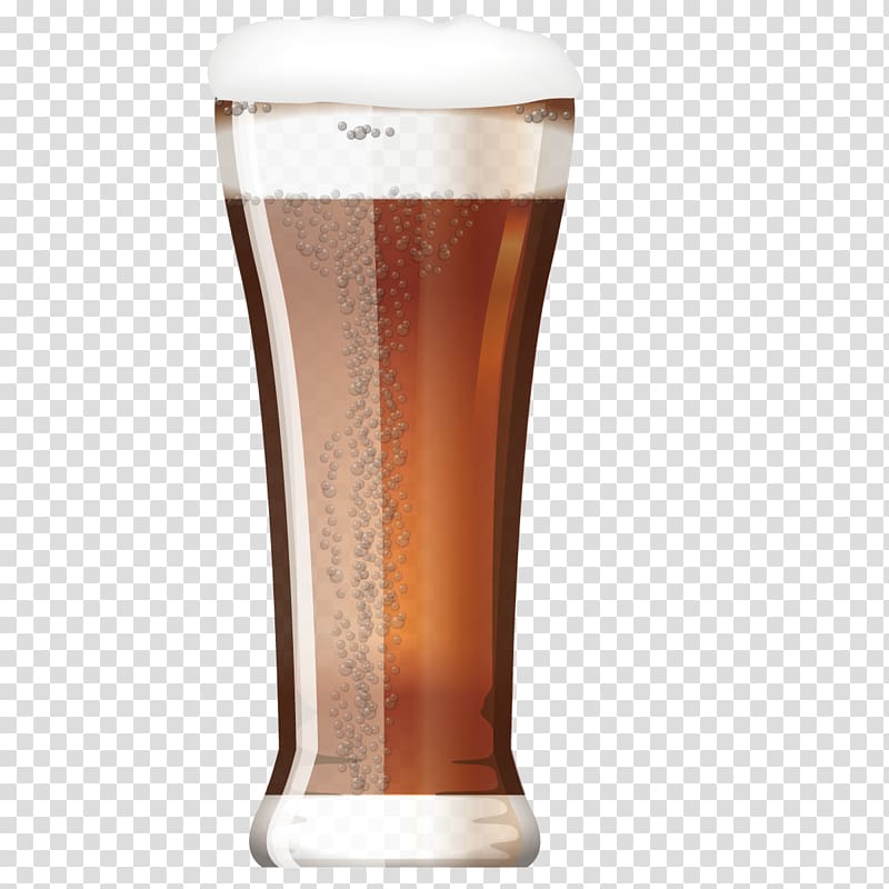 Beer Brown ale Bottle , glass of beer transparent background PNG clipart