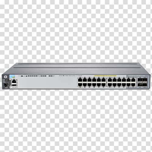Hewlett-Packard Network switch Gigabit Ethernet Aruba Networks Power over Ethernet, hewlett-packard transparent background PNG clipart