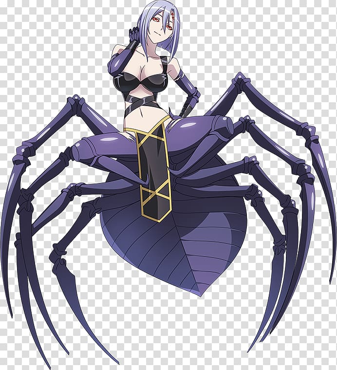 Spider Arachne Monster Musume Woman Girl, spider transparent background PNG clipart