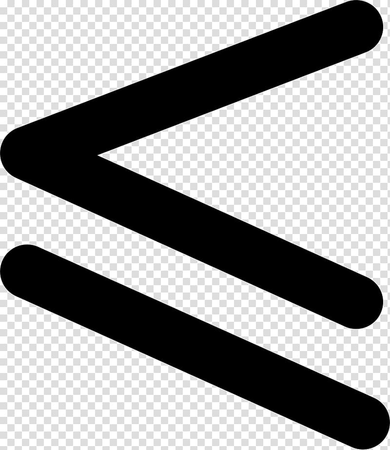 Less-than sign Equals sign Symbol Mathematics, symbol transparent background PNG clipart