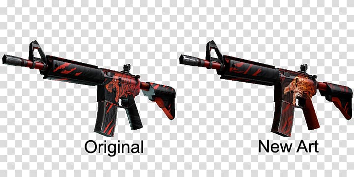 Counter-Strike: Global Offensive M4 carbine Rifle M4A1-S Weapon, weapon transparent background PNG clipart