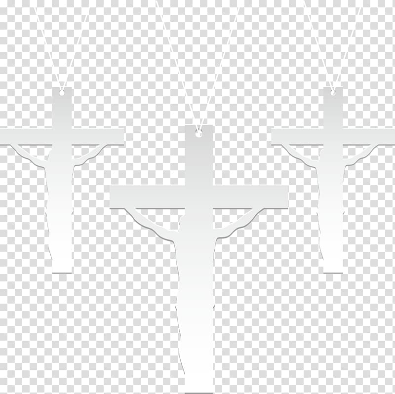 Black and white Crucifixion, painted Jesus transparent background PNG clipart