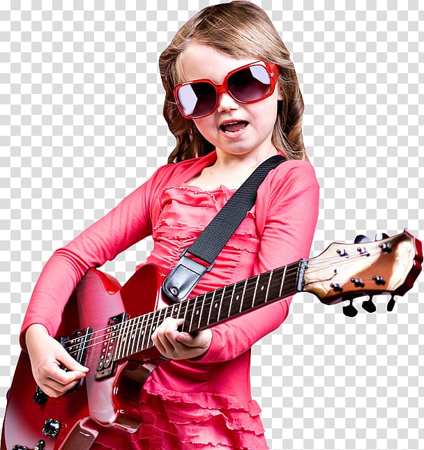 Guitar Child Girl, Child transparent background PNG clipart