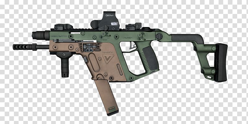 KRISS Weapon Firearm Submachine gun Airsoft, weapon transparent background PNG clipart