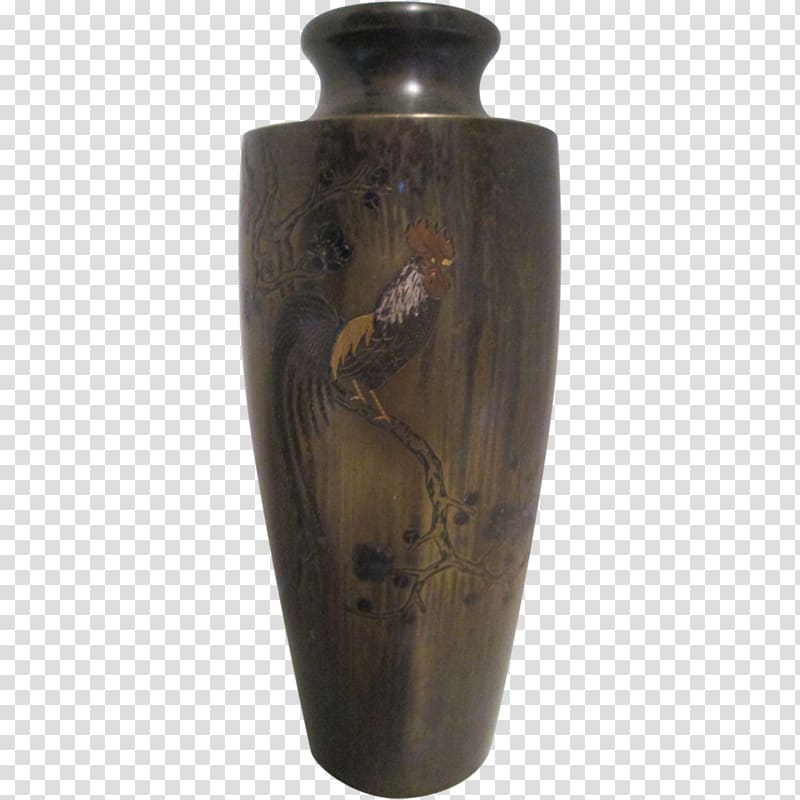 Ceramic Vase Bronze Metal Accent wall, vase transparent background PNG clipart
