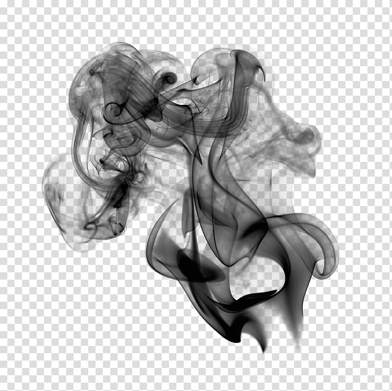 Smoke, Black Smoke, white and black illustration transparent background PNG clipart