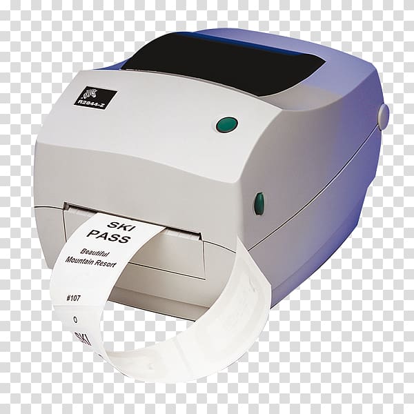 Thermal-transfer printing Label printer Zebra, printer transparent background PNG clipart