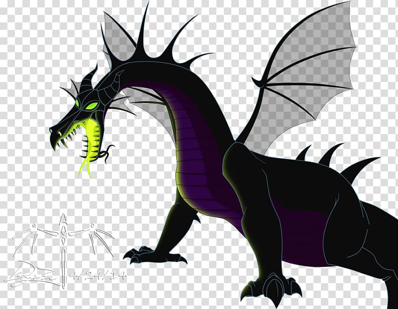Maleficent Dragon The Walt Disney Company Legendary creature, sleeping beauty transparent background PNG clipart