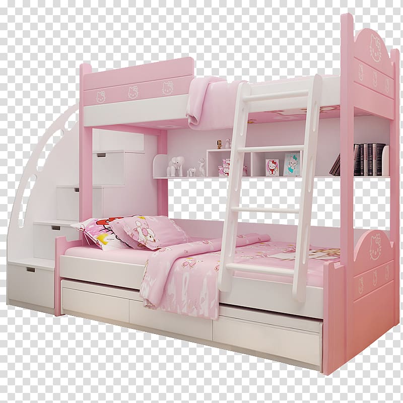 Bunk bed Nightstand Furniture, Zimu bed transparent background PNG clipart