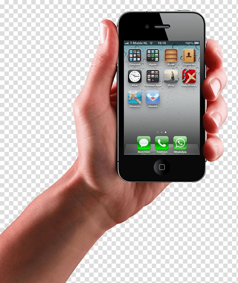 Iphone In Hand transparent background PNG clipart