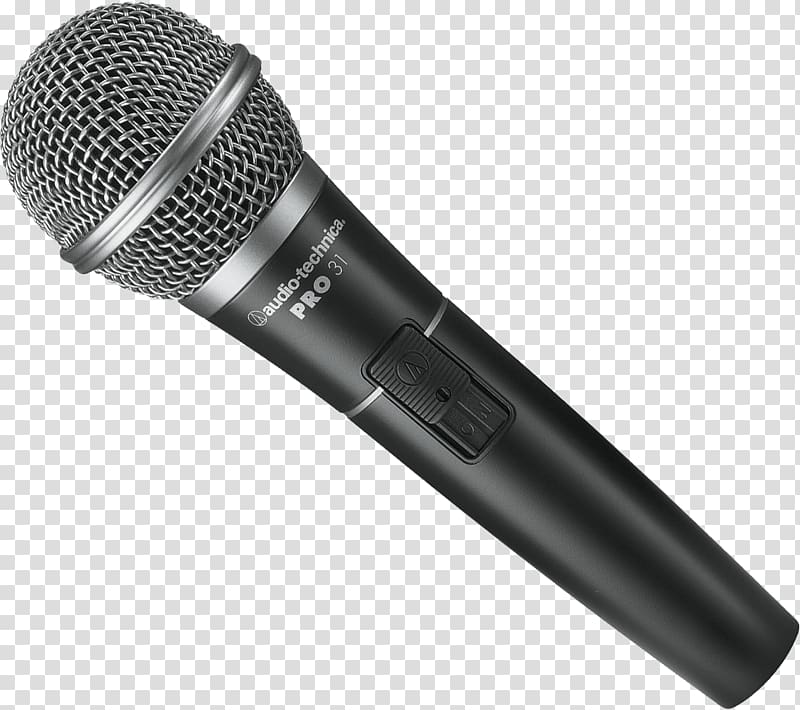 black and gray Audio-Technica Pro 31 cordless microphone, Microphone , Microphone transparent background PNG clipart
