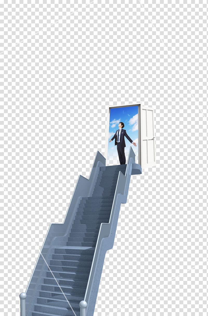 Commerce Businessperson Poster, Successful business man standing in the door transparent background PNG clipart